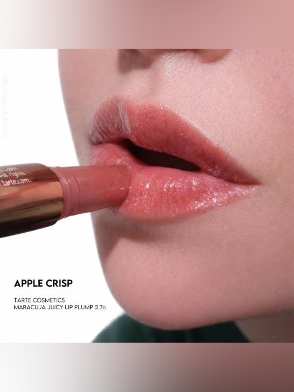 Tarte APPLE CRISP Maracuja juicy shimmer glass lip plump- NWT- LTD ED & SOLD OUT - Picture 2 of 5
